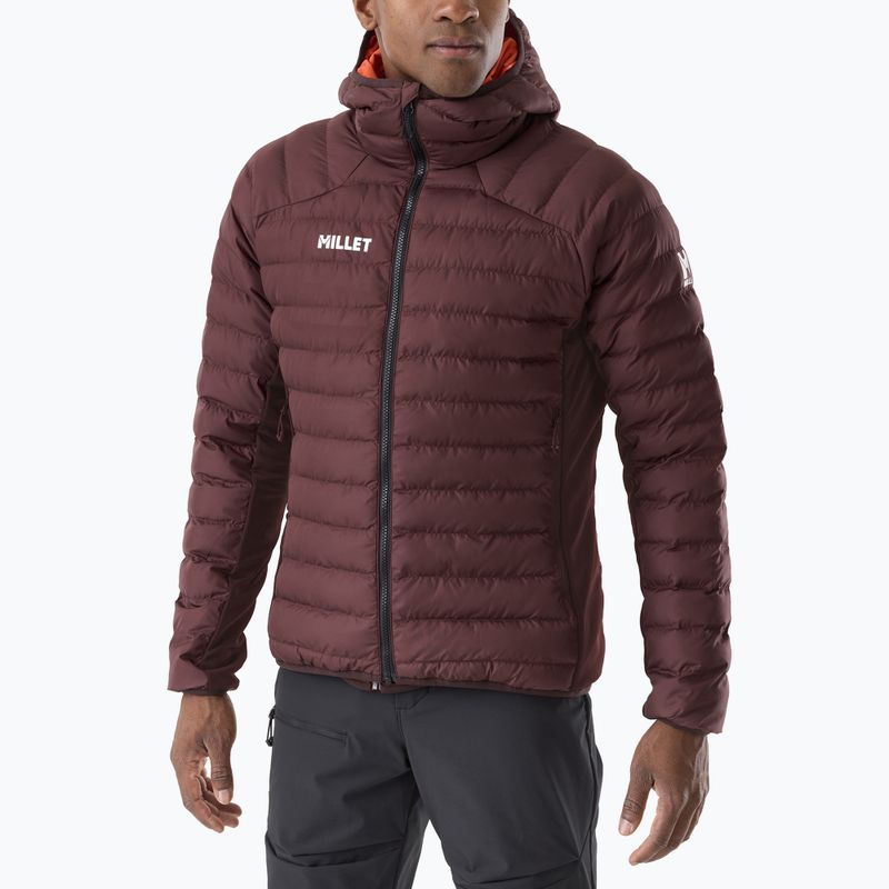 Men's insulated jacket Millet Fitz Roy Warm Hoodie Jacket truffle