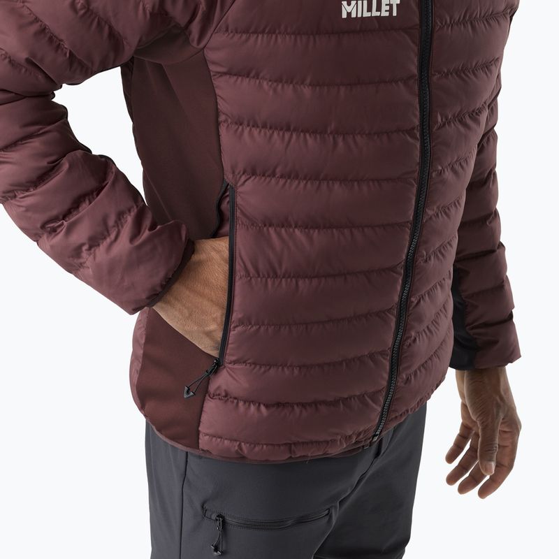 Men's insulated jacket Millet Fitz Roy Warm Hoodie Jacket truffle 5