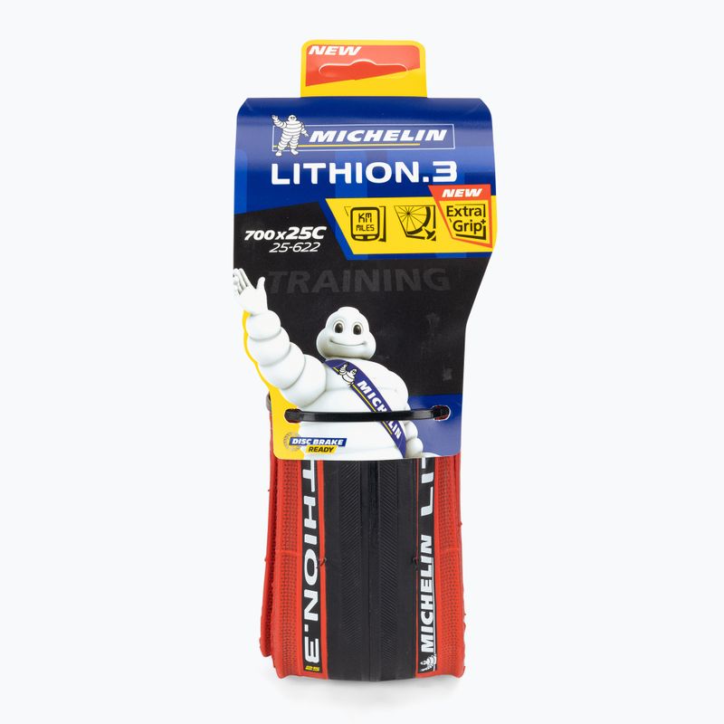 Michelin Lithion3 Ts Kevlar Performance Line red 432310 bicycle tyre 2