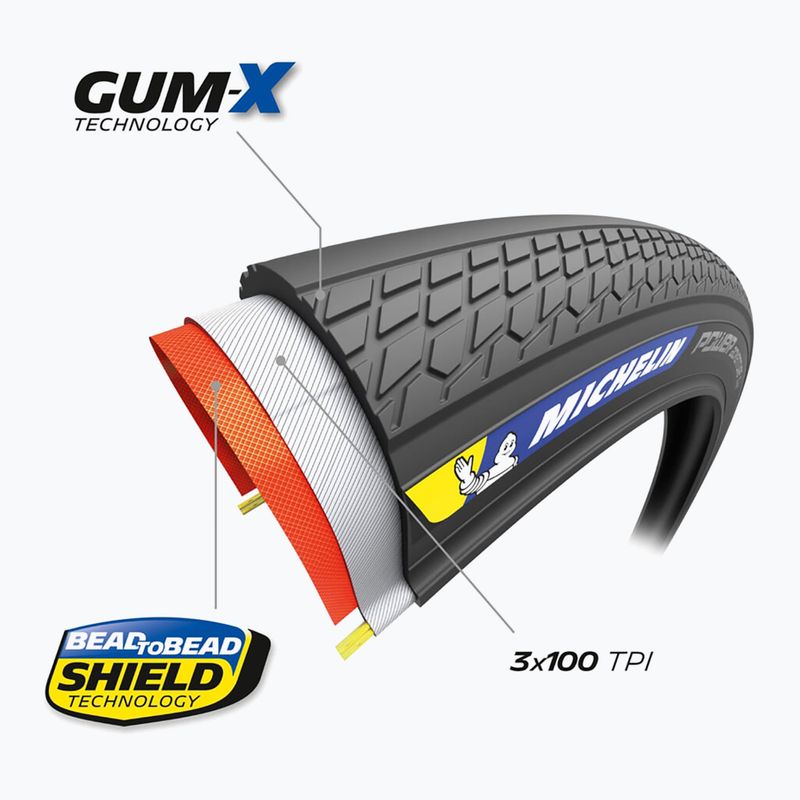 Michelin Power Adventure Classic V2 Competition Line black bicycle tyre 4