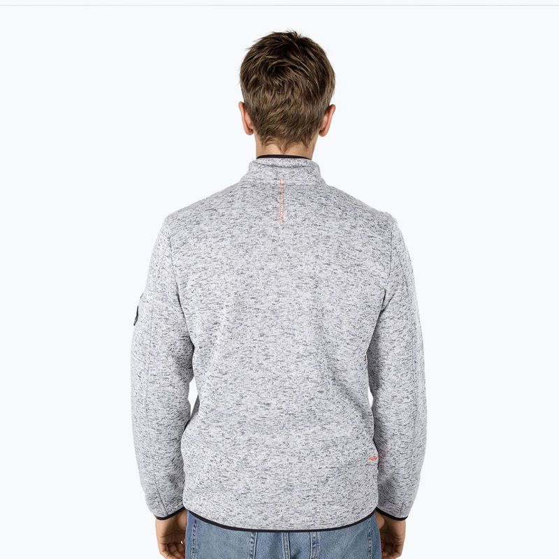 Men's fleece sweatshirt Aulp Navoy Melanged Knit grey 2