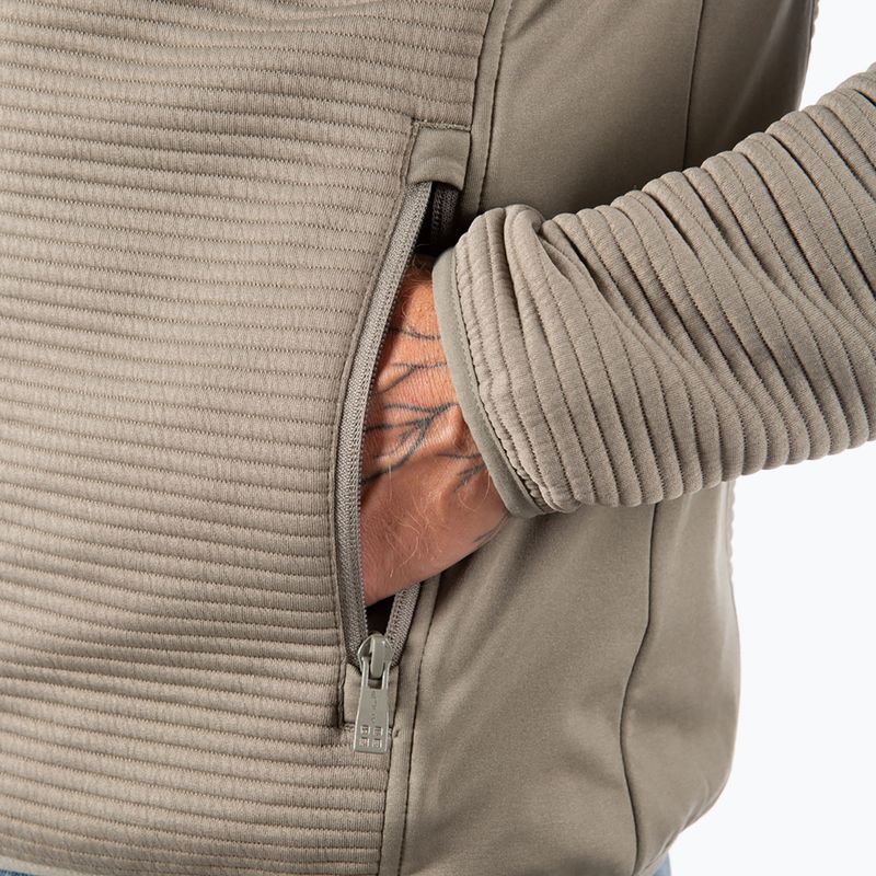 Men's wind jacket Aulp Numix Jacquard Knit light kaki 4