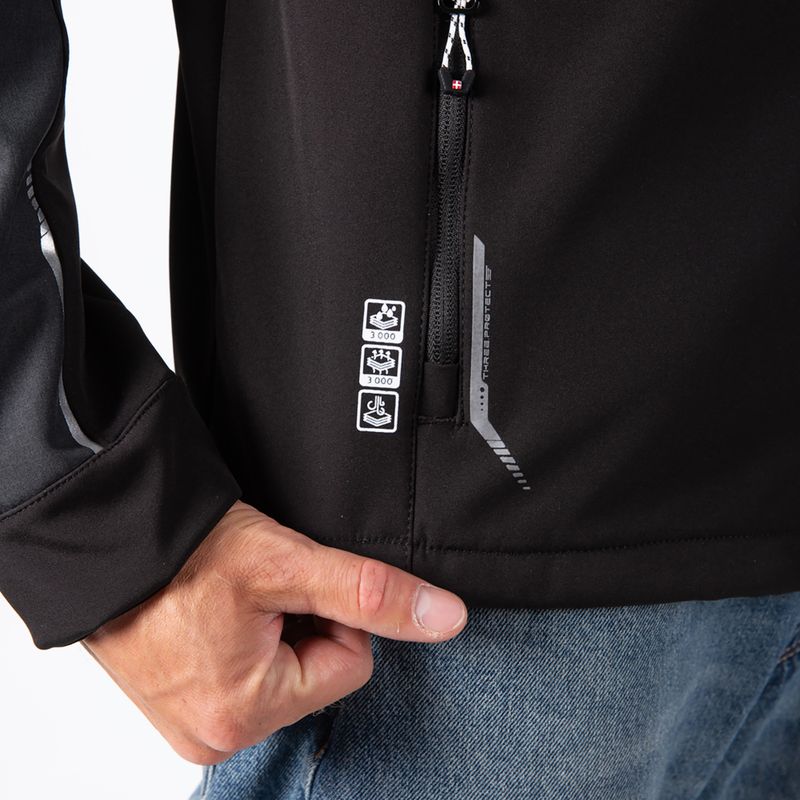 Men's softshell jacket Aulp Tiago anthracite melange 4