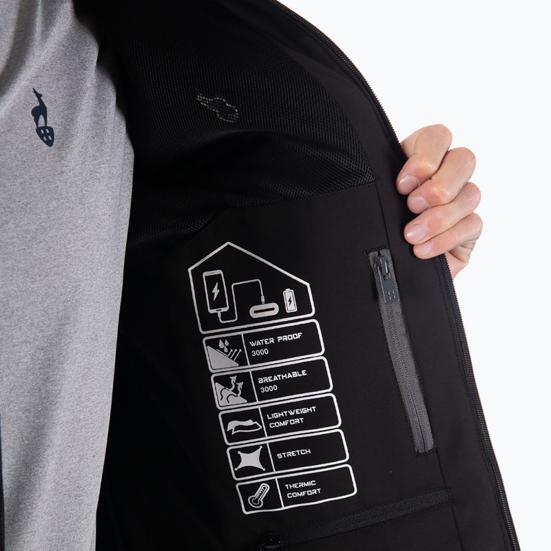 Men's softshell jacket Aulp Tiago anthracite melange 5