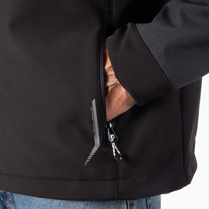 Men's softshell jacket Aulp Tiago anthracite melange 10