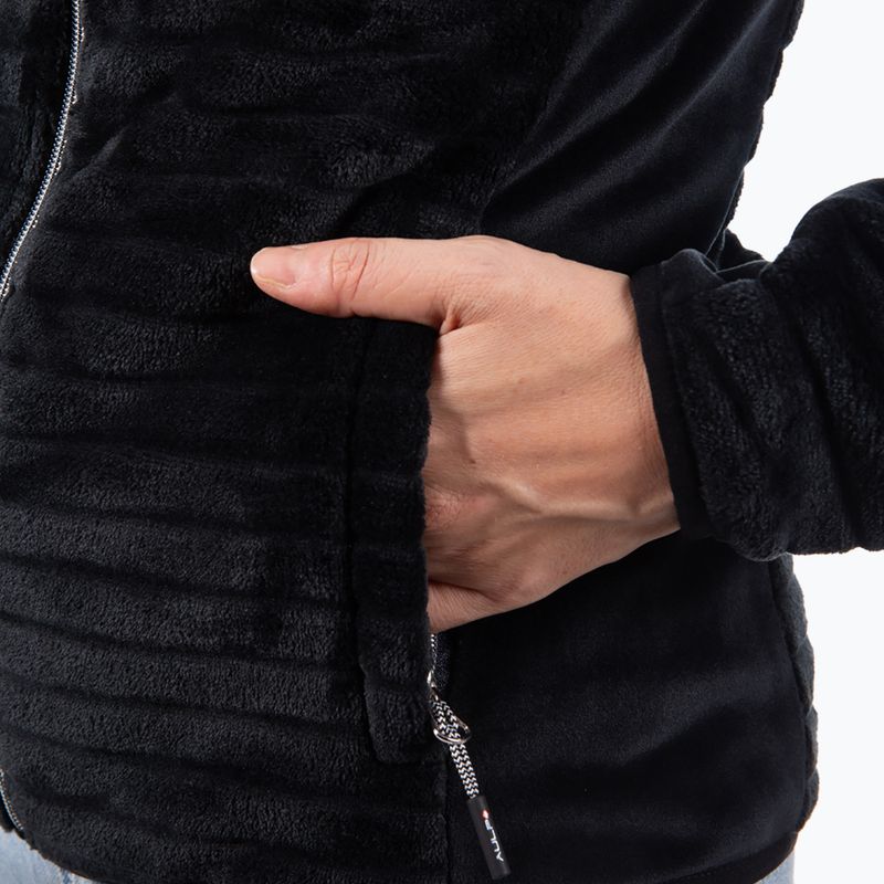 Women's sweatshirt Aulp Verko Coral Fleece black 4