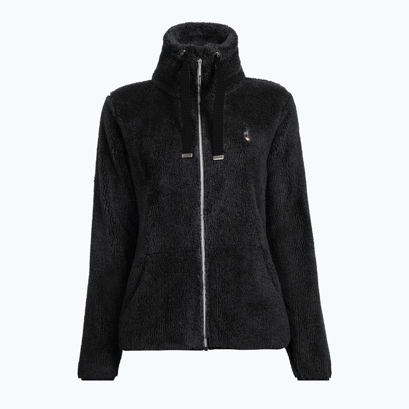Women's sweatshirt Aulp Visha Coral Fleece black 5