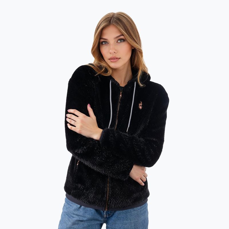 Women's winter jacket Aulp Candy Faux Fur black 3