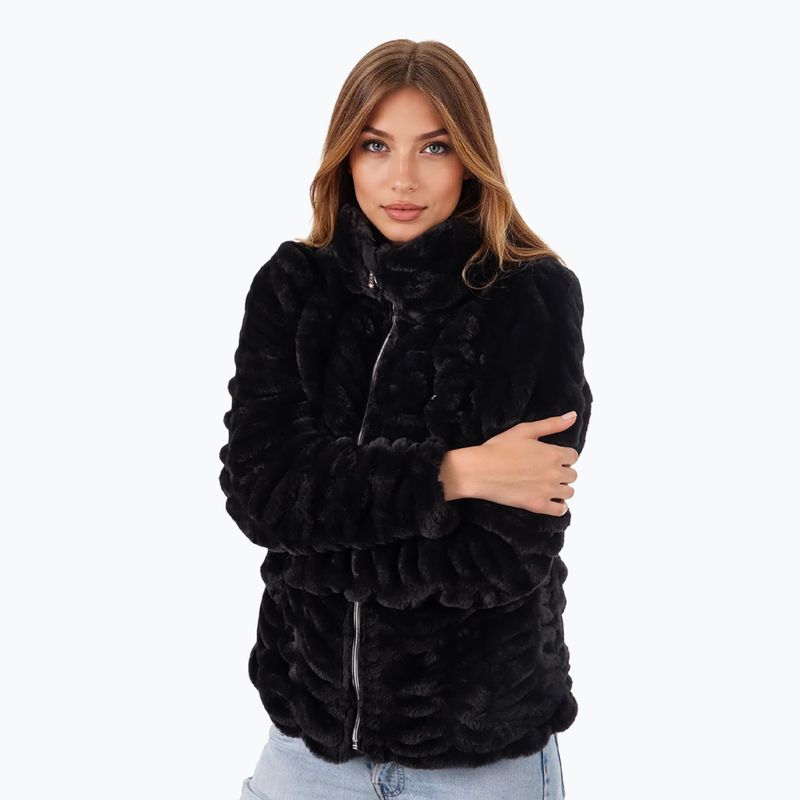Women's winter jacket Aulp Candy Faux Fur black 3