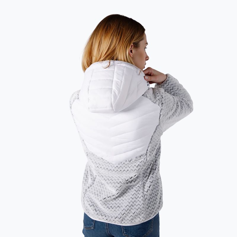 Women's hybrid jacket Aulp Clem Hooded Hybrid white 2