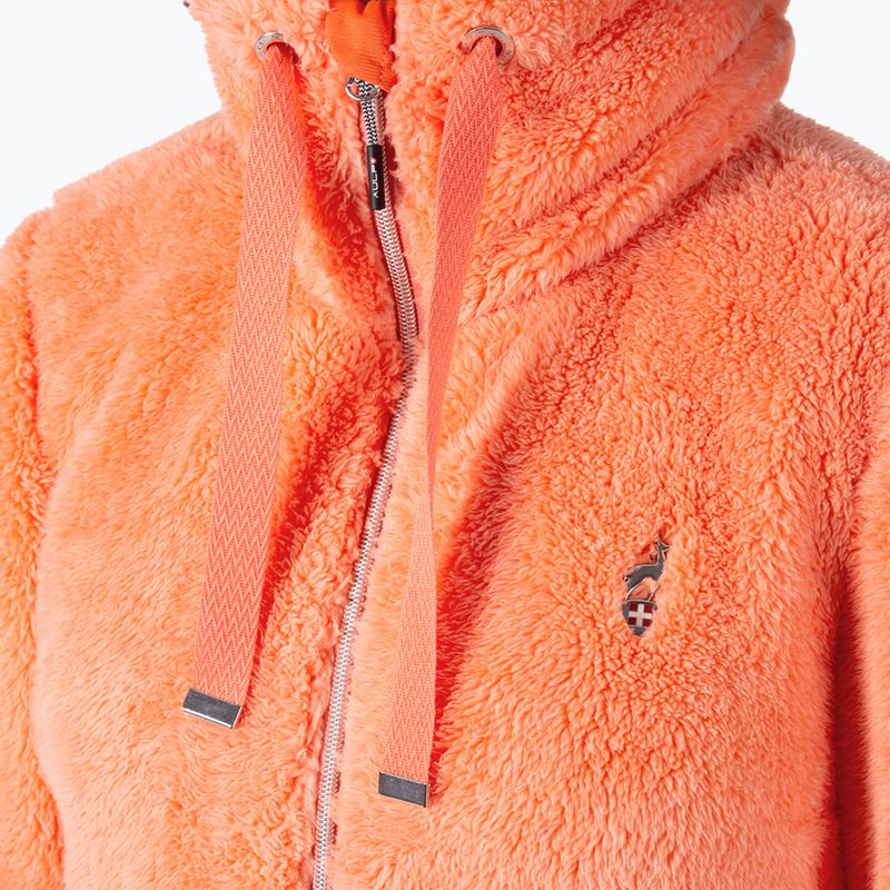 Women's sweatshirt Aulp Visha Coral Fleece hibiscus 4