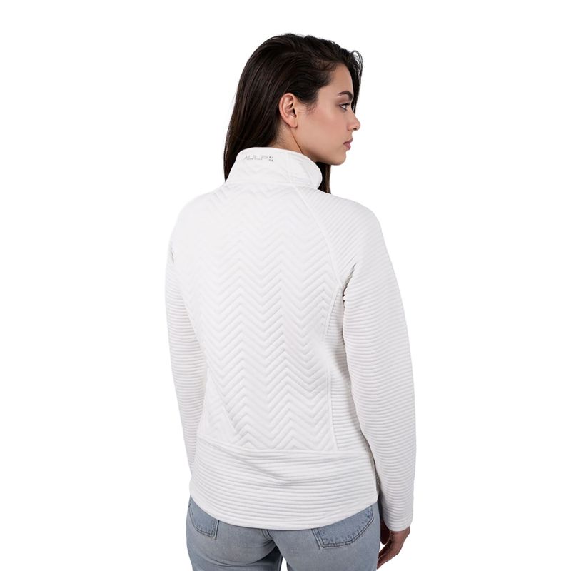 Women's wind jacket Aulp Simix Jacquard Knit white 2