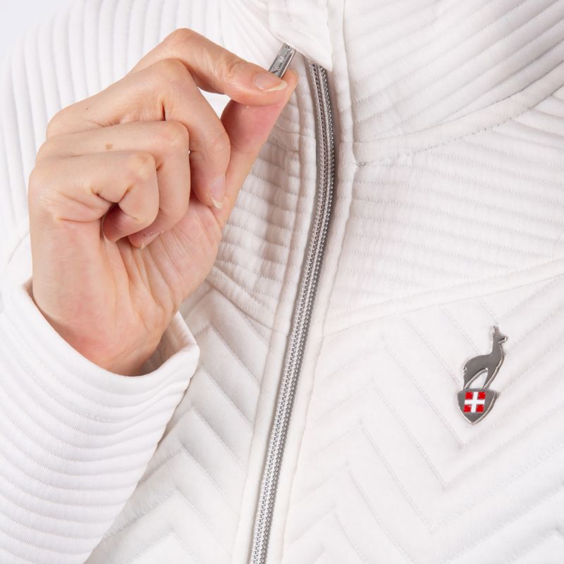 Women's wind jacket Aulp Simix Jacquard Knit white 3