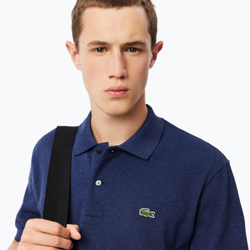 Lacoste men's polo shirt L1264 dark indigo blue 4