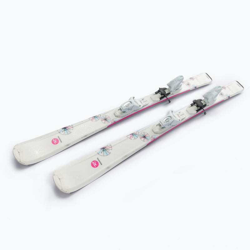 Children's downhill skis Rossignol Fun girl KX + KID 4 GW white 4