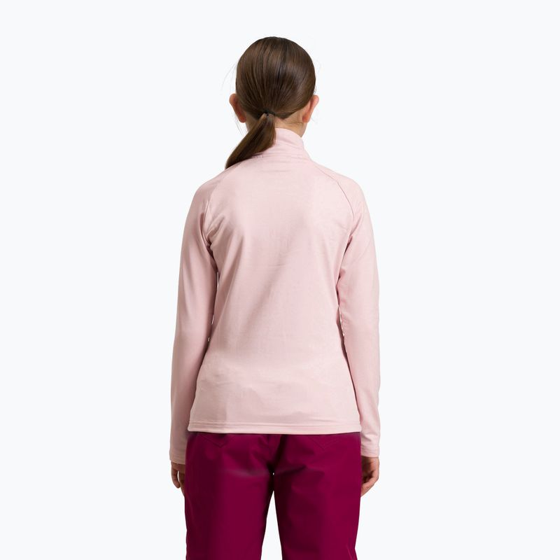 Rossignol Girl Warm Stretch powder pink children's ski sweatshirt 3