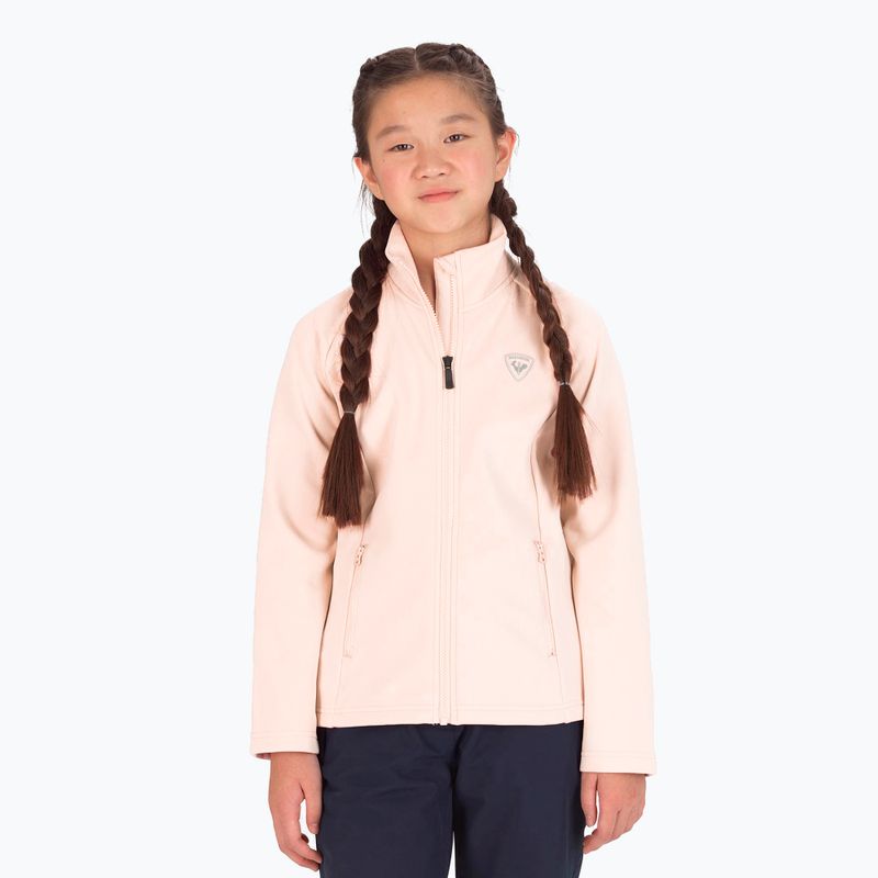 Children's ski sweatshirt Rossignol Fz Clim pink