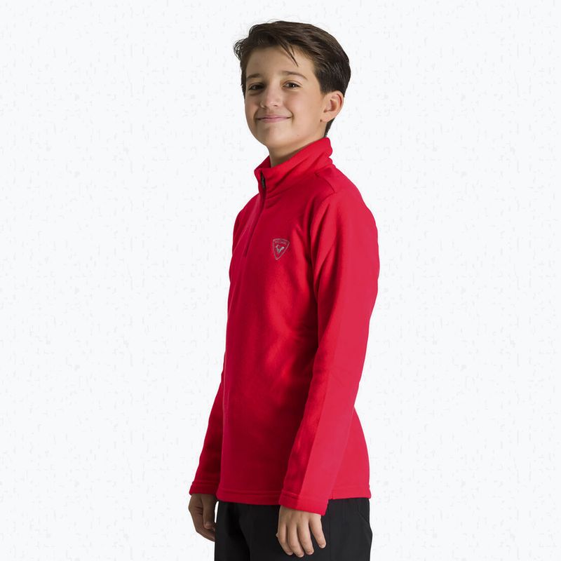 Rossignol Children's Ski Sweatshirt 1/2 Zip Fleece orange 3