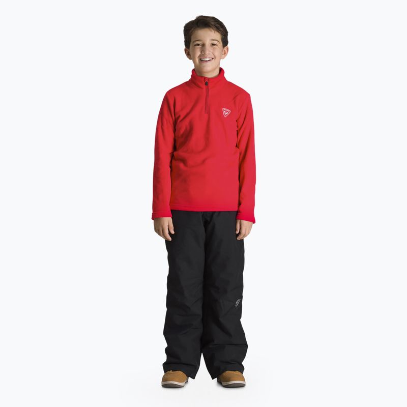 Rossignol Children's Ski Sweatshirt 1/2 Zip Fleece orange 4