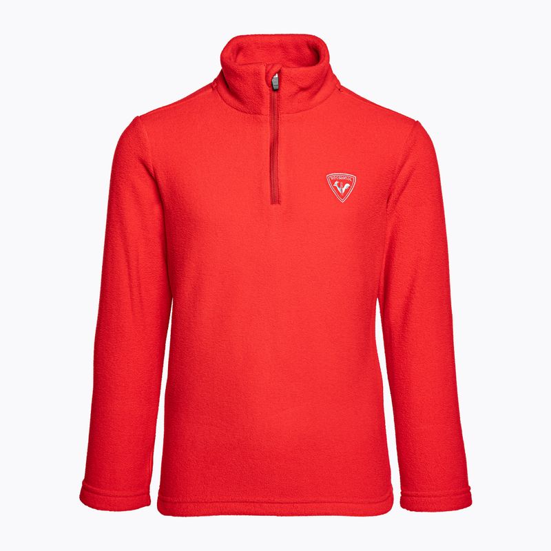 Rossignol Children's Ski Sweatshirt 1/2 Zip Fleece orange 6