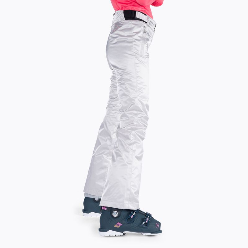 Women's ski trousers Rossignol Ski Metallic silver 2