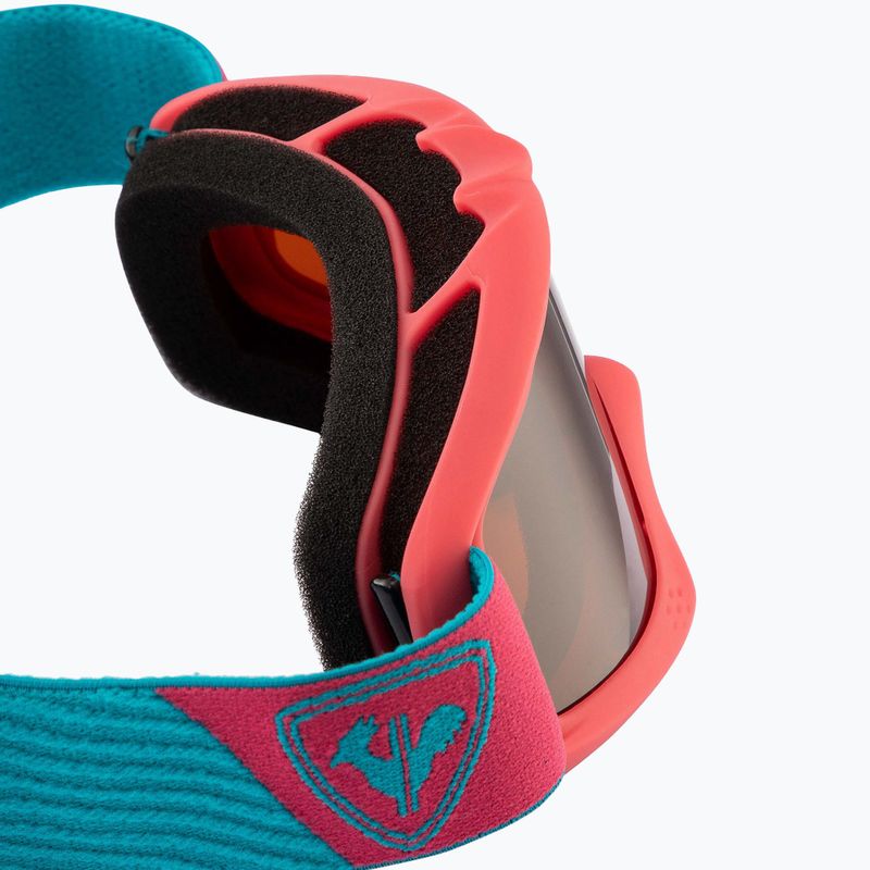 Rossignol Raffish S pink/orange children's ski goggles 7