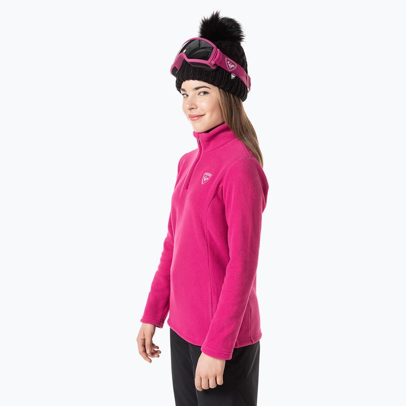 Rossignol Girl Fleece orchid pink children's ski sweatshirt 3