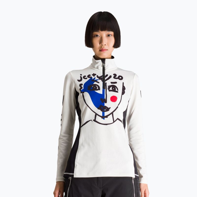 Women's ski sweatshirt Rossignol Bessy 1/2 Zip Top white