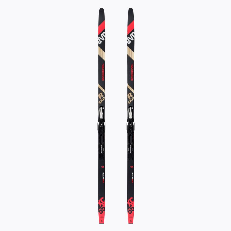 Men's cross-country skis Rossignol Evo XC 55 R-Skin + Control SI red/black