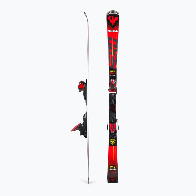 Downhill skis Rossignol Hero Carve K + NX12 red 2