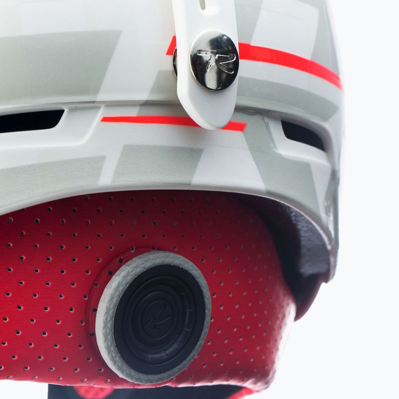 Rossignol Hero Slalom Impacts ski helmet + Chinguard white 11