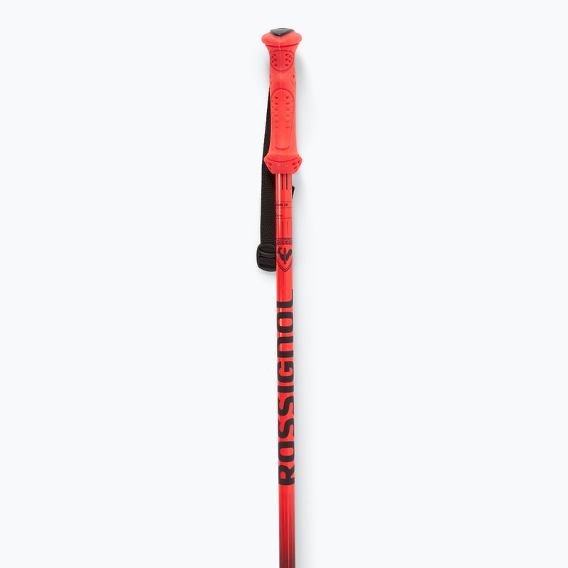 Rossignol Hero children's ski poles black/red 2