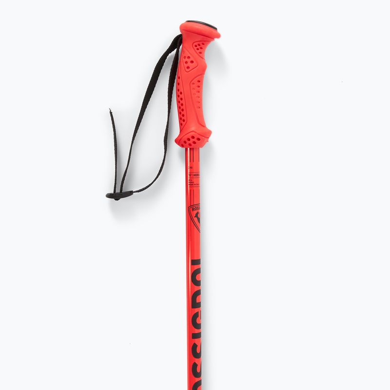 Rossignol Hero children's ski poles black/red 4