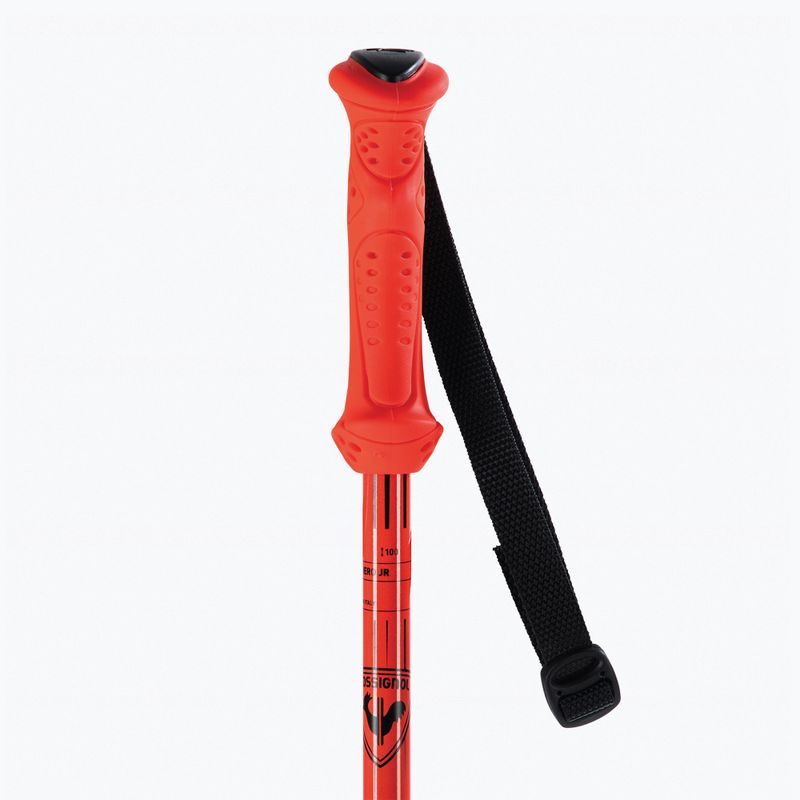 Rossignol Hero children's ski poles black/red 3