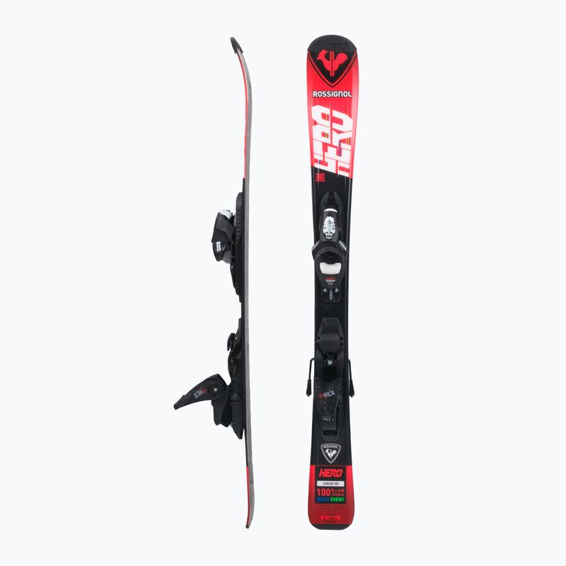 Children's downhill skis Rossignol Hero 100-140 + Kid4 red 2