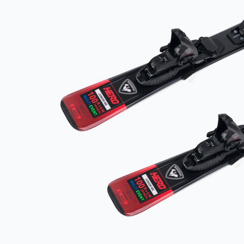 Children's downhill skis Rossignol Hero 100-140 + Kid4 red 9