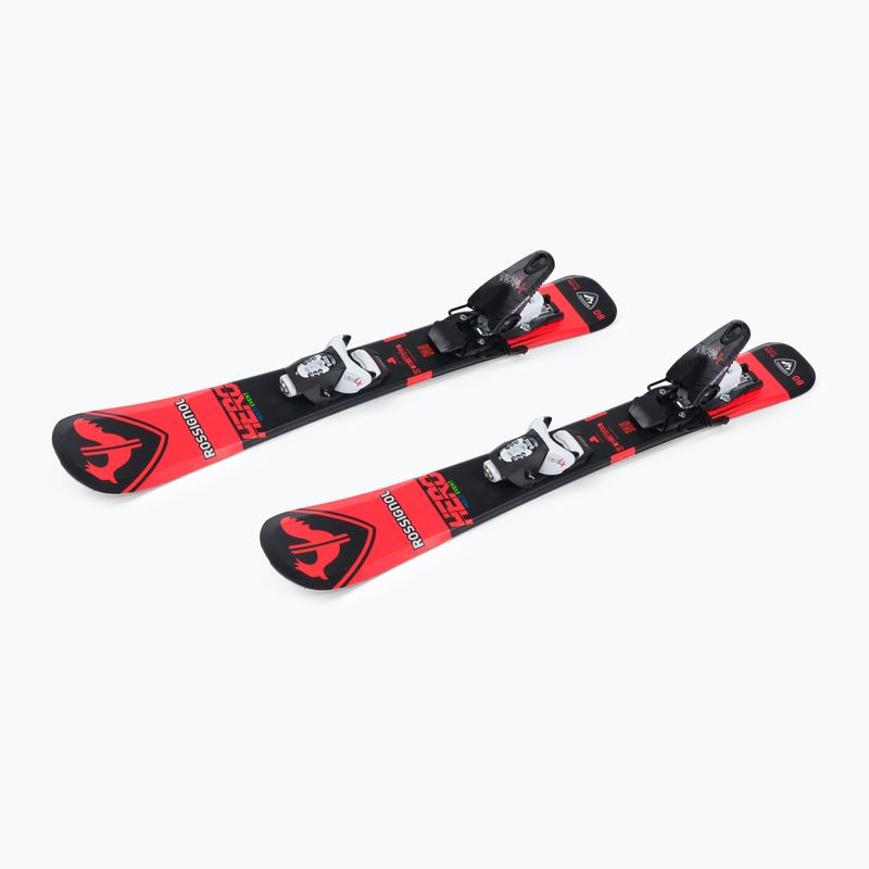 Children's downhill skis Rossignol Hero Pro + Team 4 GW Black Bulk red 4