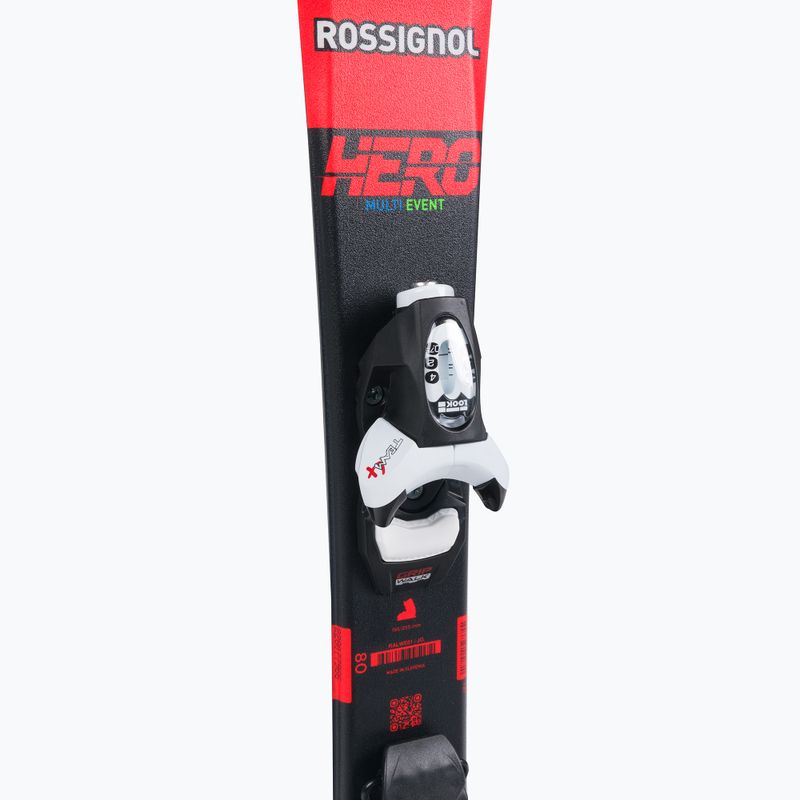 Children's downhill skis Rossignol Hero Pro + Team 4 GW Black Bulk red 6