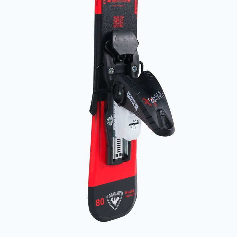 Children's downhill skis Rossignol Hero Pro + Team 4 GW Black Bulk red 7