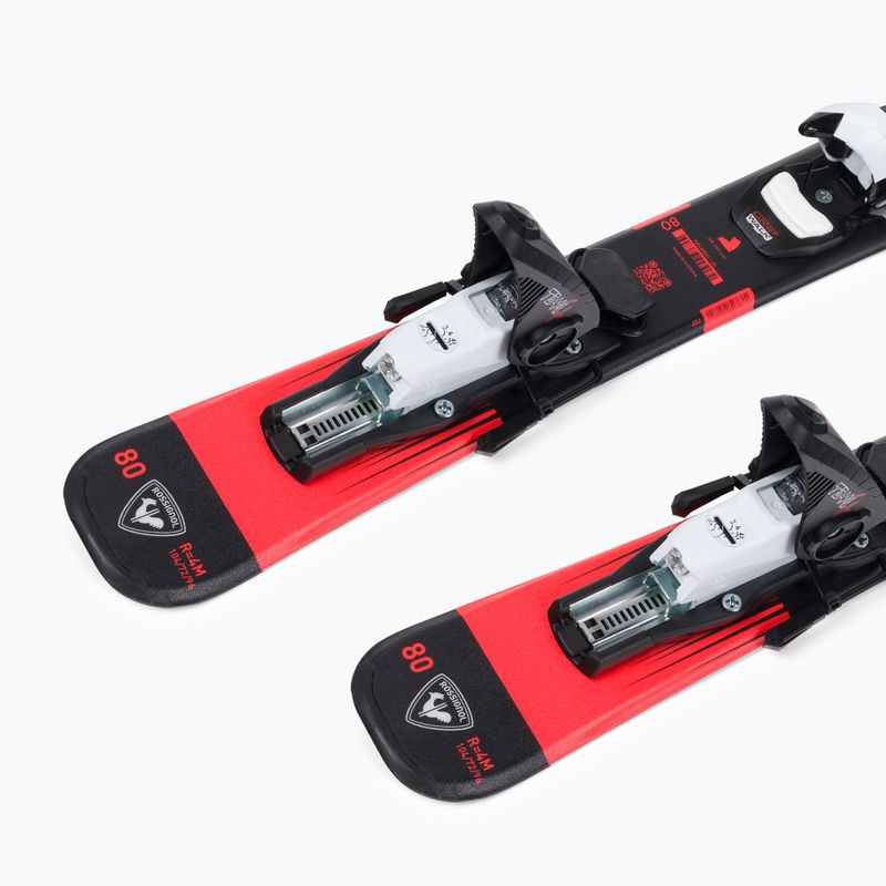 Children's downhill skis Rossignol Hero Pro + Team 4 GW Black Bulk red 9