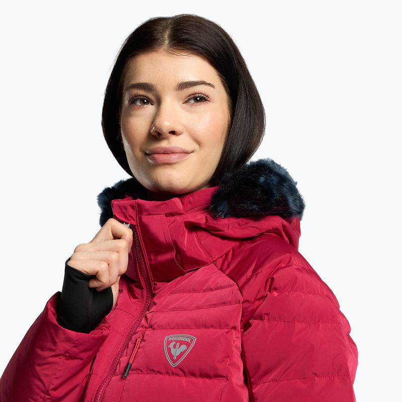 Women's ski jacket Rossignol Rapide Pearly red 5