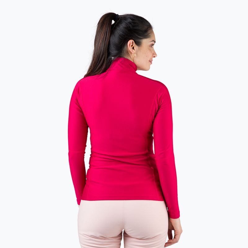Ladies' thermal sweatshirt Rossignol Classique 1/2 Zip red 2