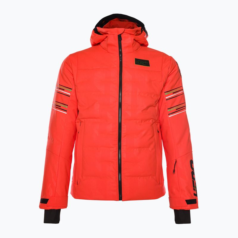 Men's Rossignol Hero Depart neon red ski jacket 16