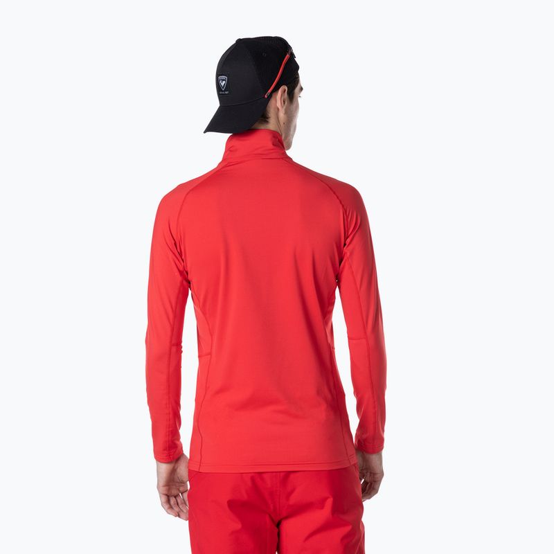 Men's thermal active sweatshirt Rossignol Classique 1/2 Zip sports red 3