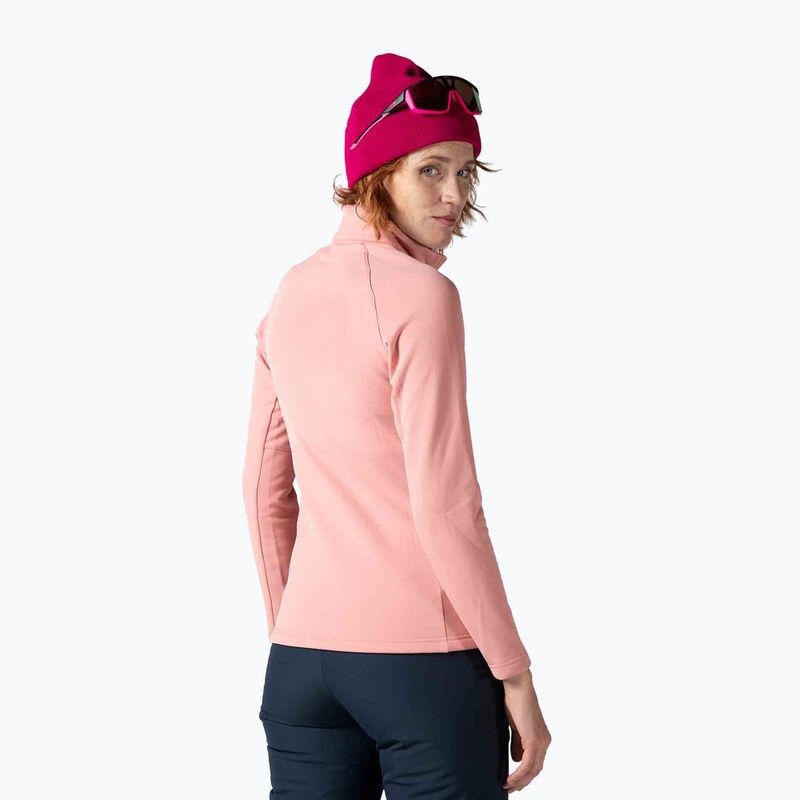 Women's Rossignol Classique Clim ski sweatshirt cooper pink 2