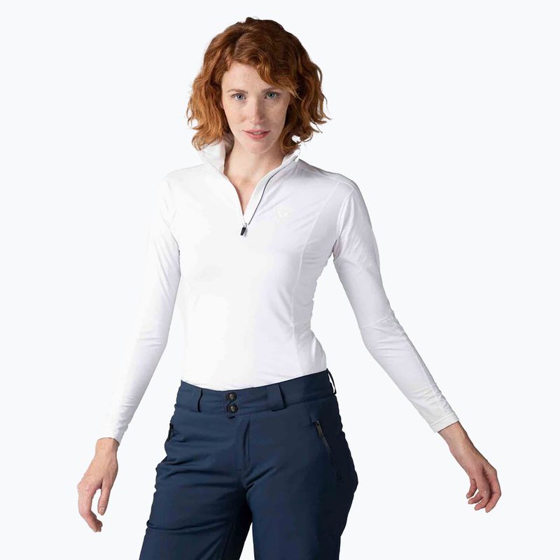 Women's thermal active sweatshirt Rossignol Classique 1/2 Zip white 4