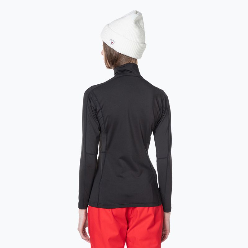 Women's thermal active sweatshirt Rossignol Classique 1/2 Zip black 3