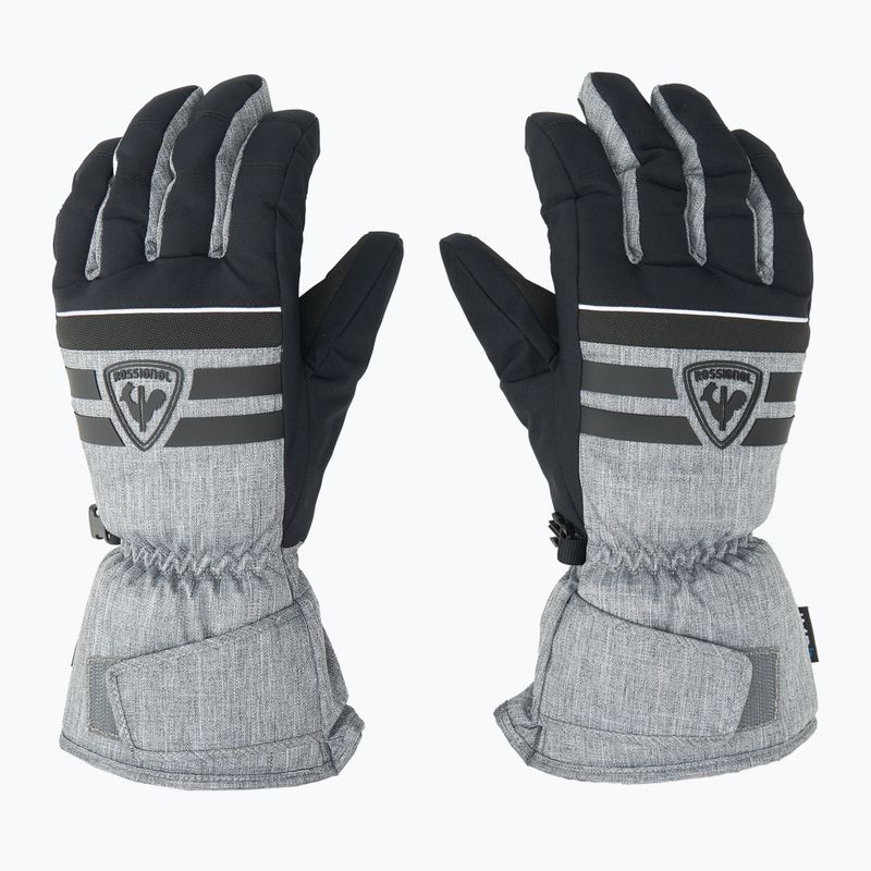 Men's Rossignol Tech Impr heather grey ski gloves 3