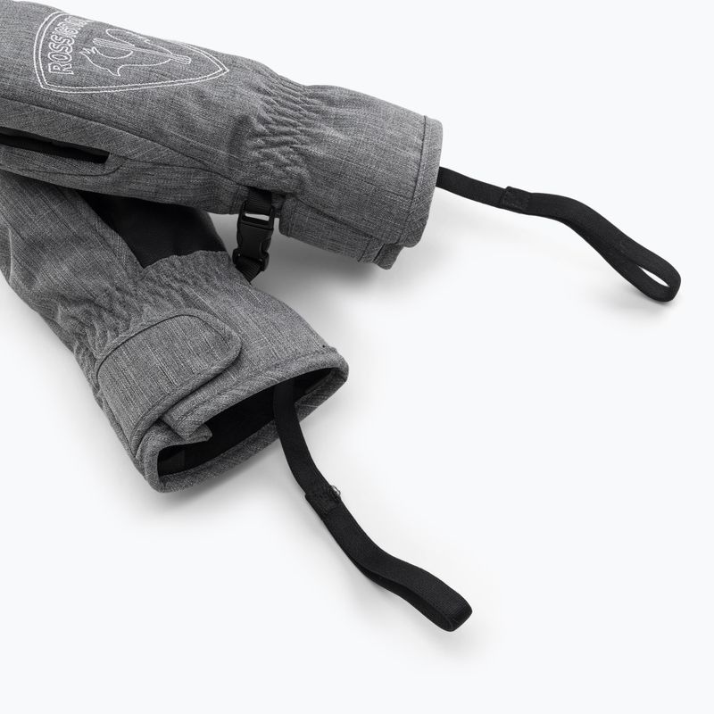 Rossignol Jr Rooster M heather grey children's ski gloves 6