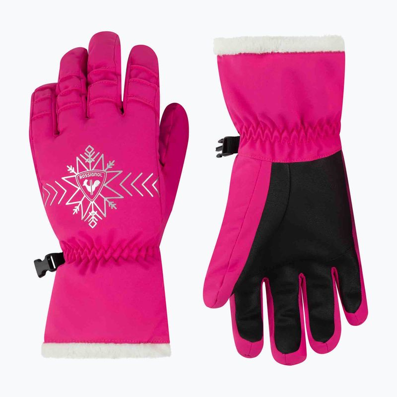 Women's ski glove Rossignol Perfy G orchid pink 5